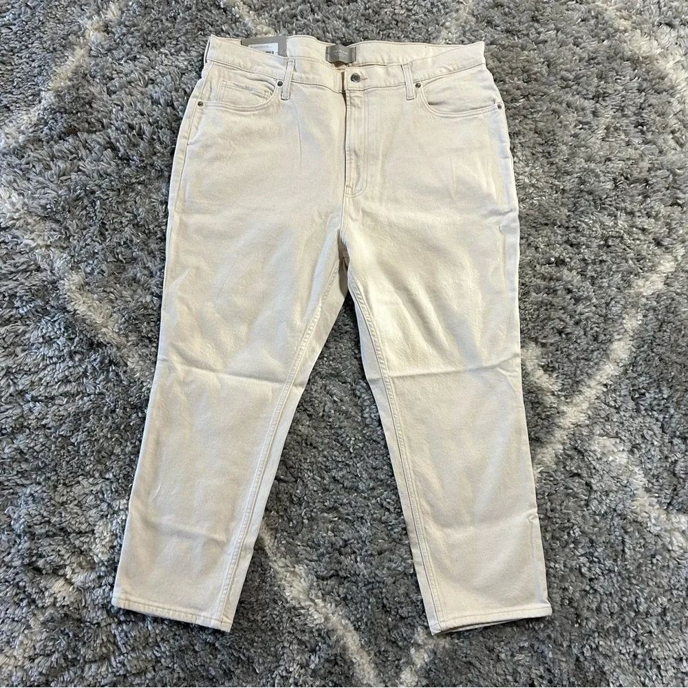 Everlane The Original Cheeky Jean in Chalk White sz‎ 35